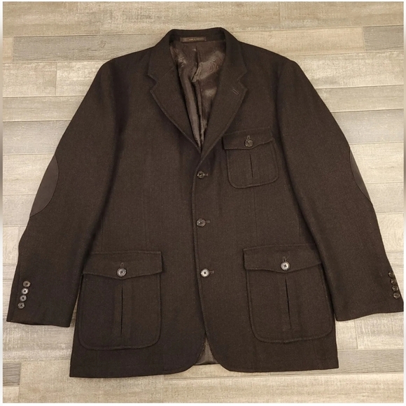Tasso elba men sport coat size M wool blend - Picture 1 of 10
